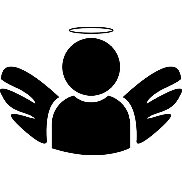 Angel with wings and halo Icons | Free Download