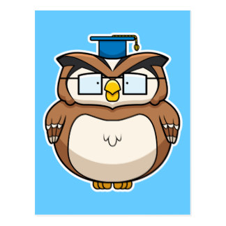 Owl Cartoon Graduate Postcards, Owl Cartoon Graduate Post Card ...