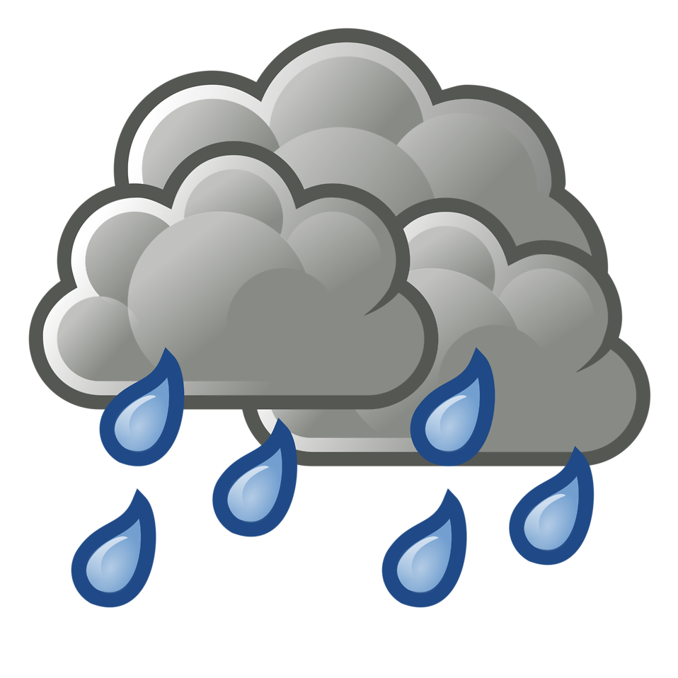 Cloudy Weather With Drizzling In Cartoons - ClipArt Best