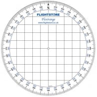 Aviation Protractor - Round in Flexi plastic