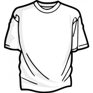 White t shirt clip art