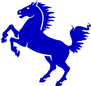 Blue Horse Clipart