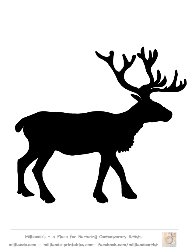 Reindeer Silhouette Clipart