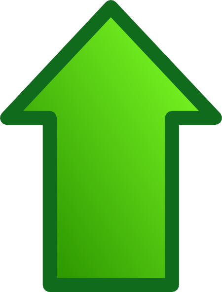 Green Up Arrow - ClipArt Best