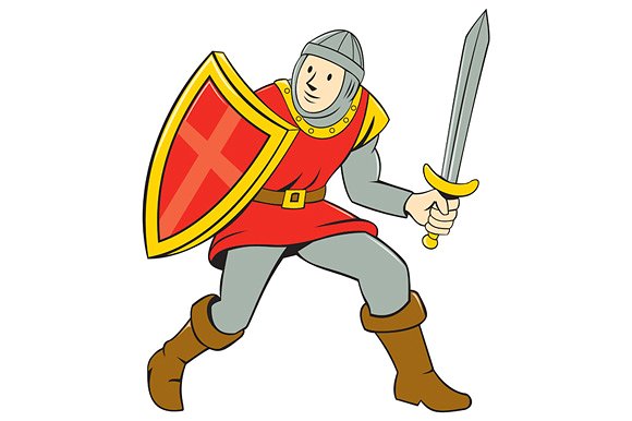 knight sword clipart