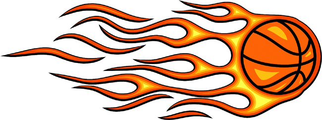 Flaming Basketball Clipart - Tumundografico