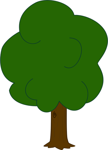 4796 clipart live oak tree silhouette | Public domain vectors