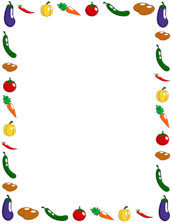 Fruit And Vegetables Clipart Border