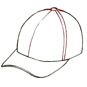 Picture of Baseball Cap Coloring Page | Coloring Sun
