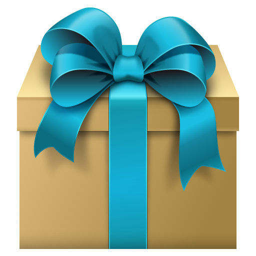 Free clipart of a gift box