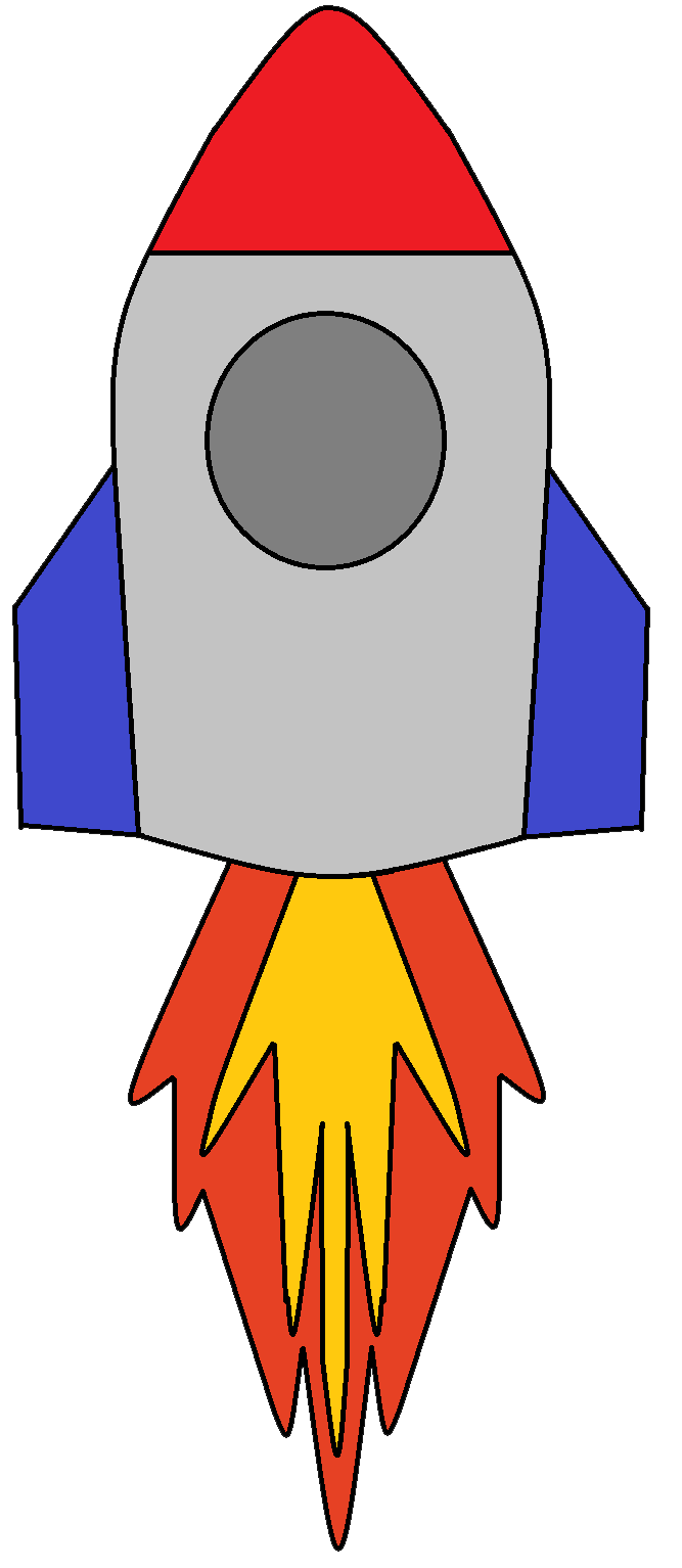 Space rocket clipart