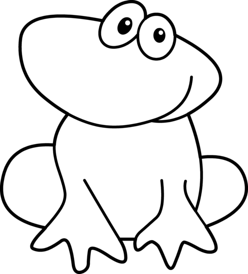 Frog black and white frog clipart black and white clipart ...