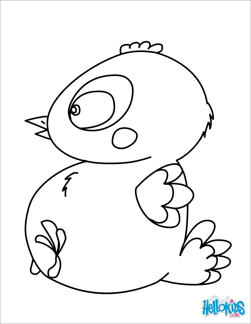 baby chick a happy little baby chick coloring page. baby chick ...