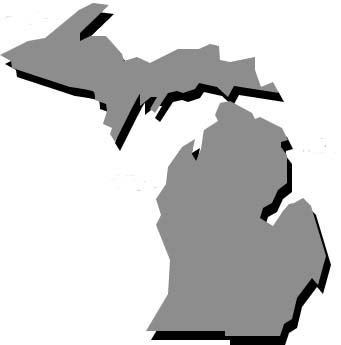 Michigan Map Clipart