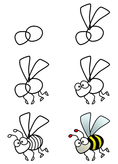 Bee Drawing | Bee Illustration, Bee Art and Shoe Art