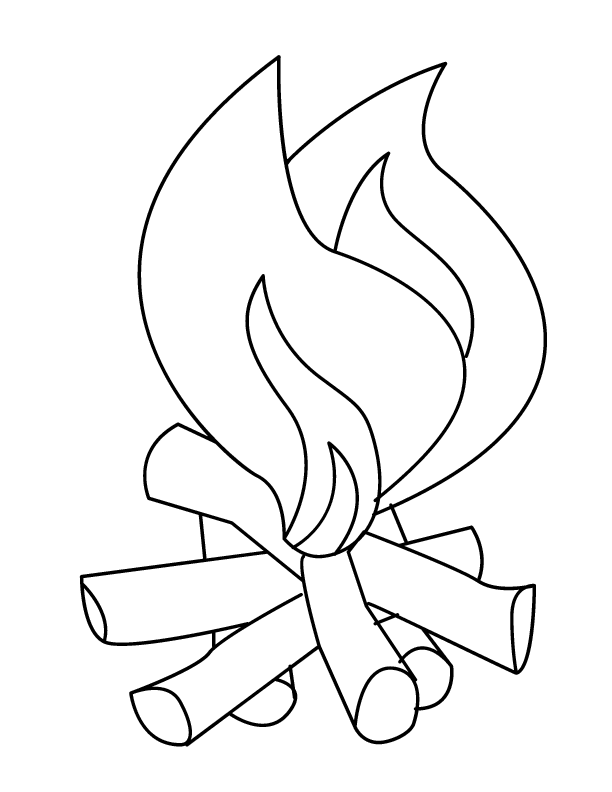 Camp Fire Colouring Pages Page 2 | Coloring Pages