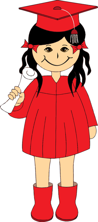 girl graduation clipart