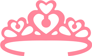 Silhouette Design Store - View Design #12017: heart princess crown