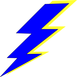 Blue Lightning Bolt Clipart - Free Clipart Images