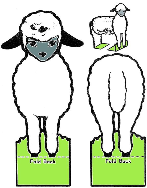 Sheep Cut Out Craft | Jos Gandos Coloring Pages For Kids