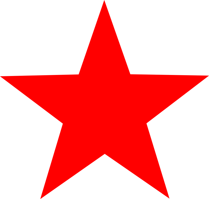 Red stars clipart