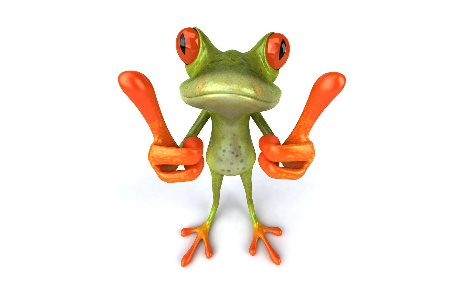 free frog 3d frog graphics finger ok HD wallpaper