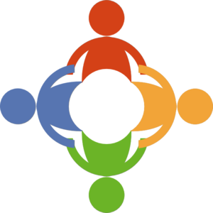 People Holding Hands In A Circle Clipart