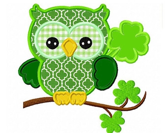 St Patrick's Day Owl Clip Art