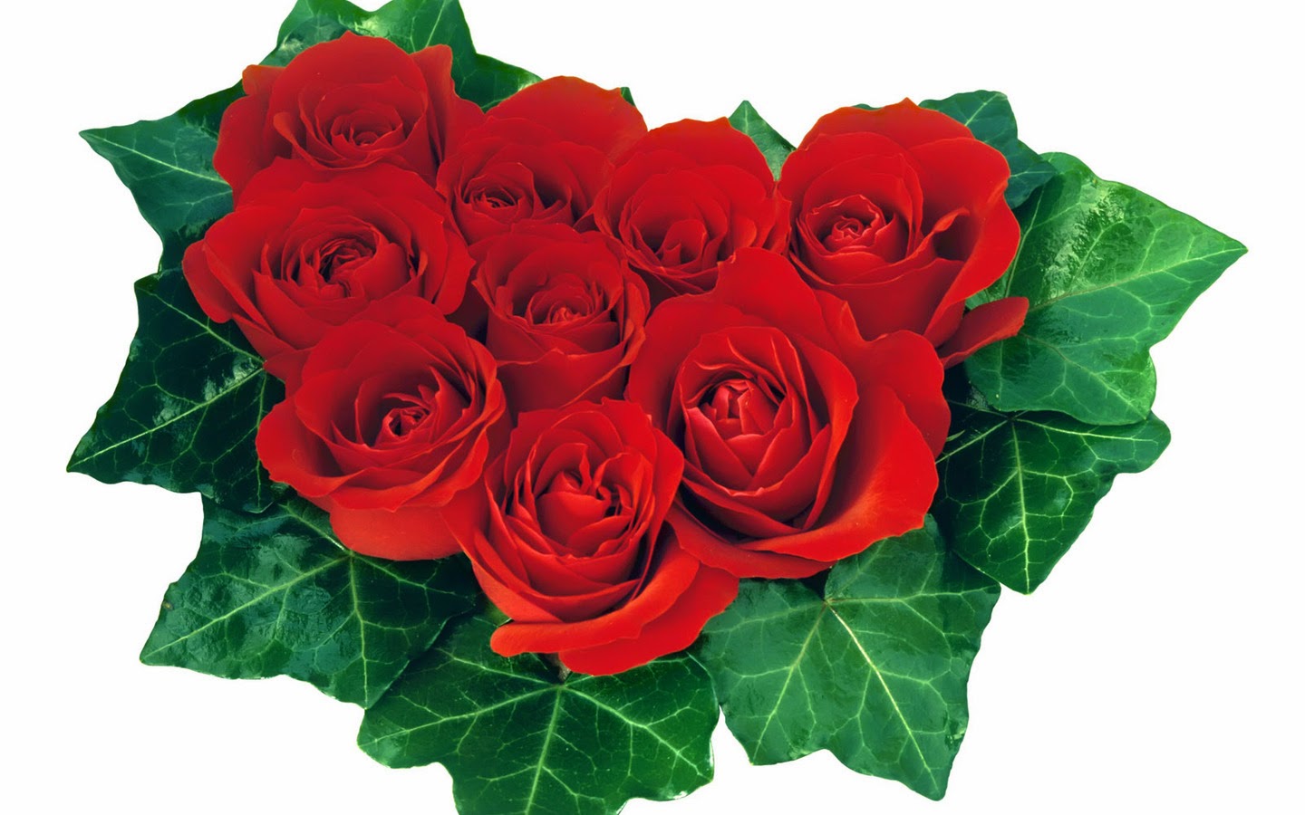 Wallpaper' for Android!: Red roses heart shape computer wallpaper Free