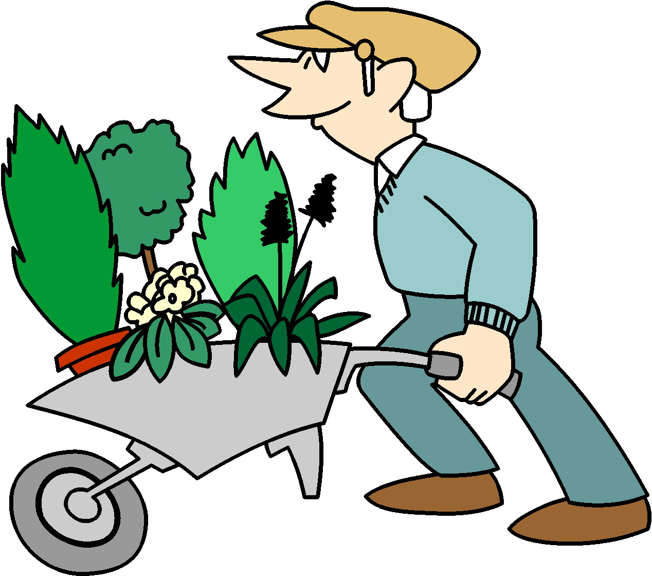 Gardener clipart free