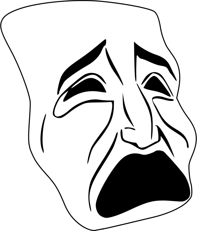 Clipart - Tragic mask