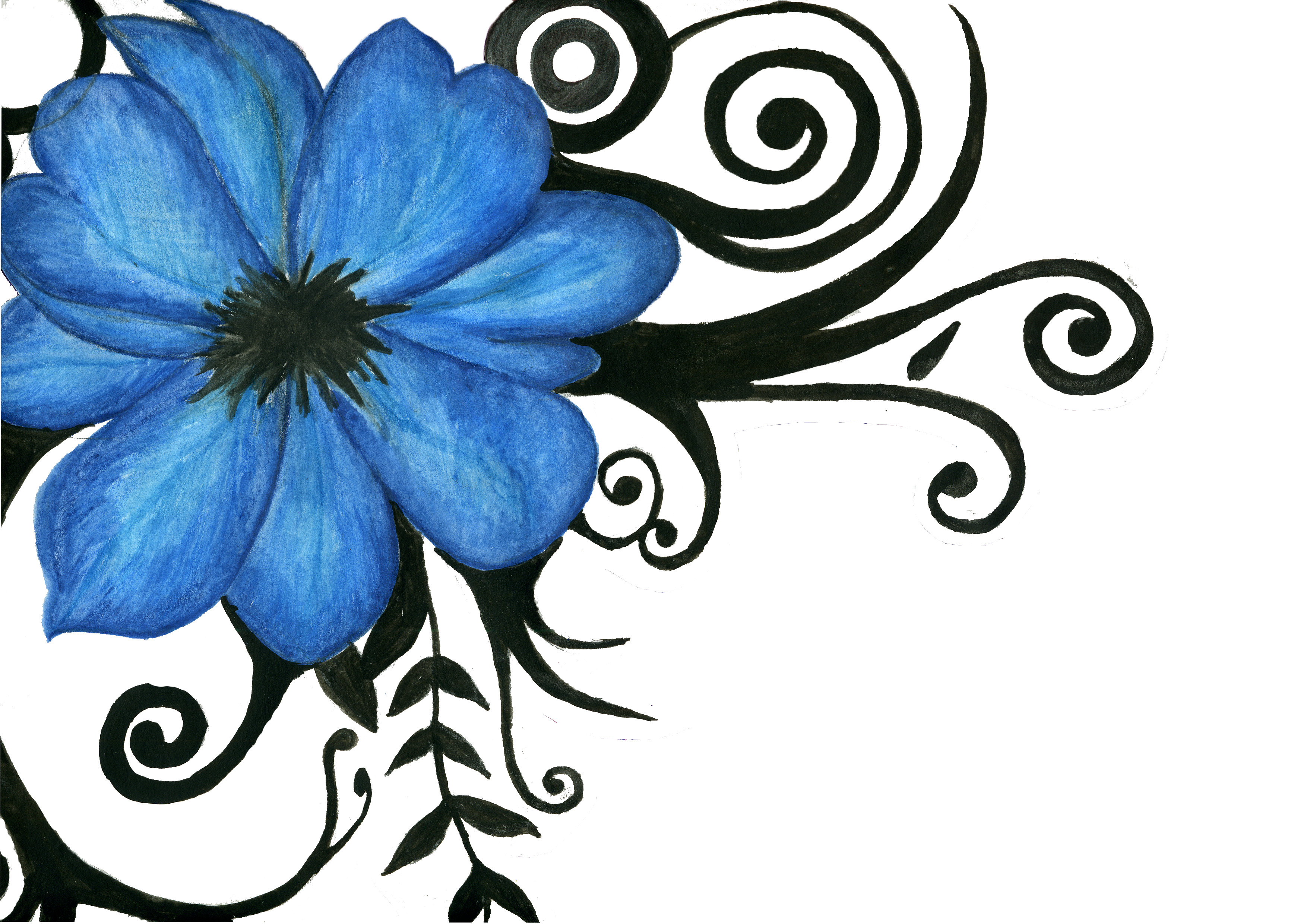 Tribal Flower Drawings - ClipArt Best