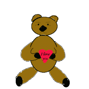 Love Bear clip art Free Vector