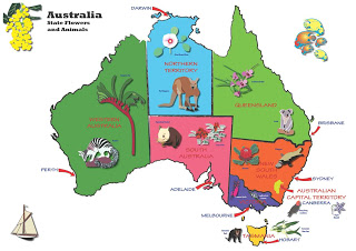 Sel Caffery: Kids Map of Australia