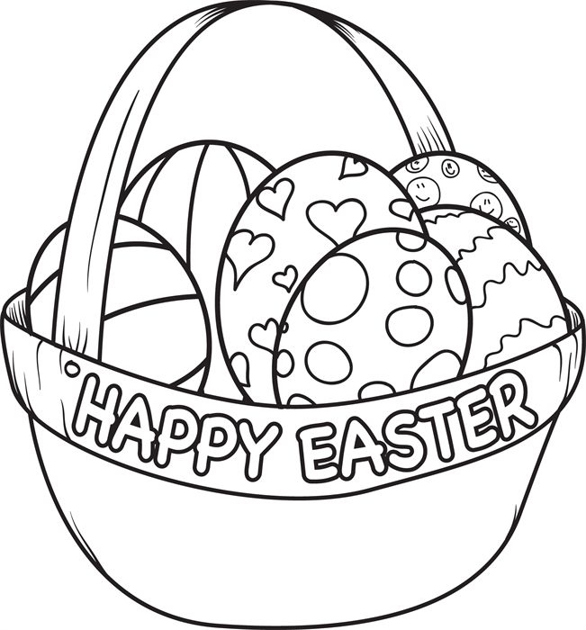 Happy Easter Coloring Pages 2016, Easter Egg Bunny Coloring Pages
