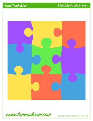 Puzzle Piece Template | Puzzle Of ...