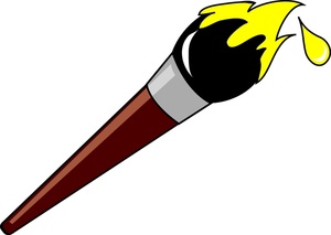 Artist paint brush clip art