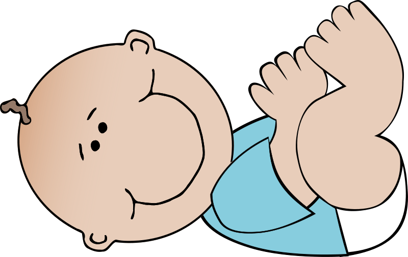 Free Clipart: Baby boy lying | People