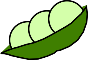 Clipart peas in a pod