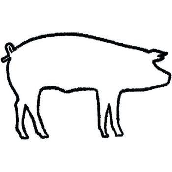 Outline Of A Pig | Free Download Clip Art | Free Clip Art | on ...