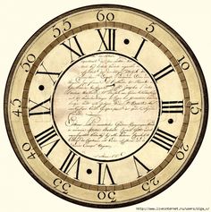 The old, Clock face printable and Vintage clocks