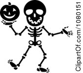 Halloween Skeleton Head Clipart - Free Clipart Images