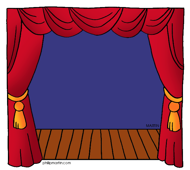 Theater stage clipart