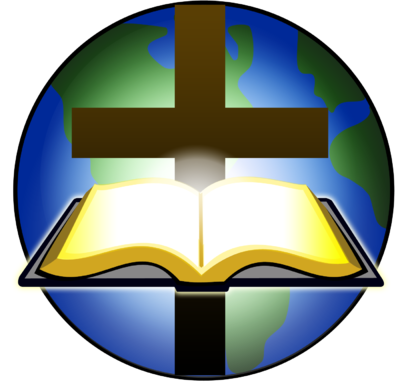 Bible with cross clipart