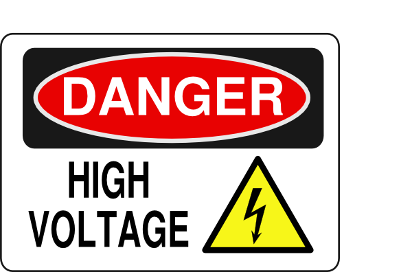 Clipart danger high voltage