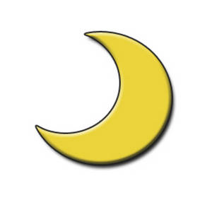 Clipart half moon