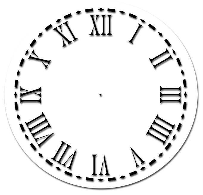 Roman Numerals Clock Face Template ClipArt Best ClipArt Best ...