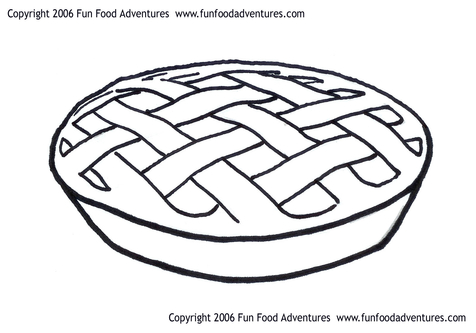 apple pie coloring pages
