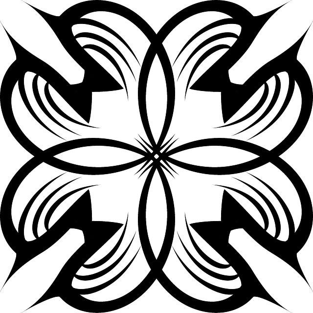 Tribal Floral Shape Free Vector | free vectors | UI Download