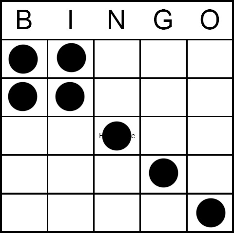 Bingo Game Pattern - Small Kite